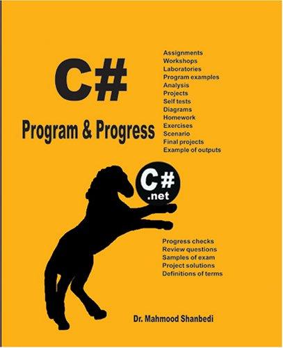 C# Program & Progress