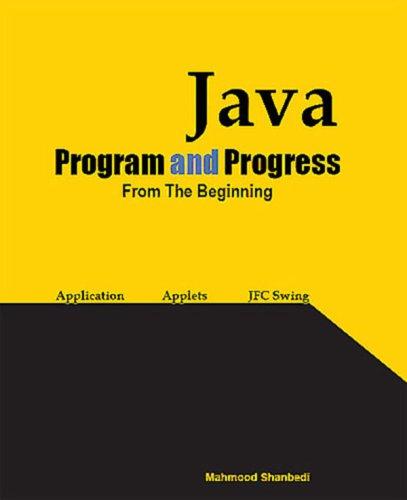 Java Program and Progress