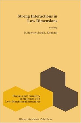 Strong interactions in low dimensions