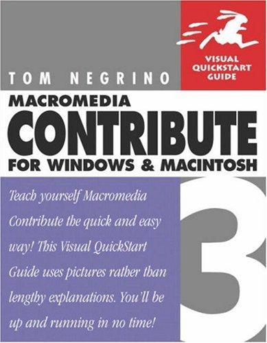 Macromedia Contribute 3 for Windows and Macintosh