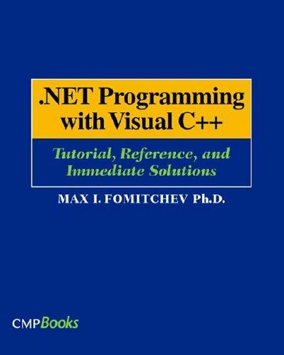.Net Programming with Visual C++