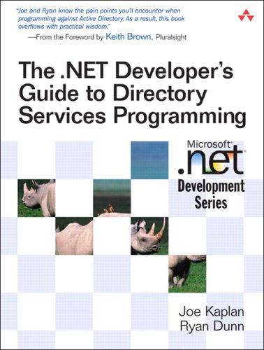 .Net Developer's Guide to Directory Services Programming