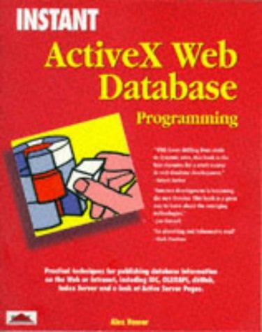 Instant ActiveX web database programming