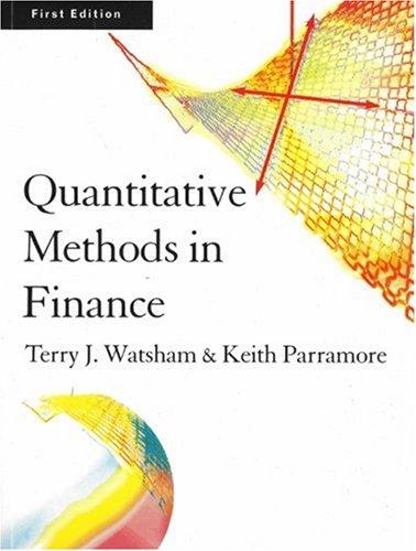 Quantitative methods in finance