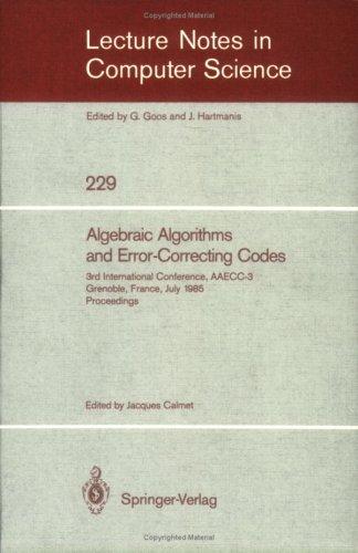 Algebraic Algorithms and Error-Correcting Codes