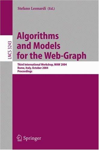Algorithms and models for the web-graph