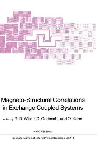 Magneto-structural correlations in exchange coupled systems