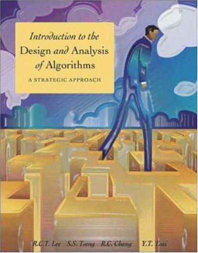 Introduction to the Design and Analysis of Algorithms