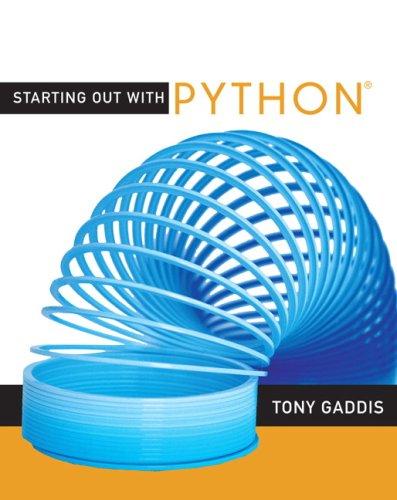 Starting out with Python