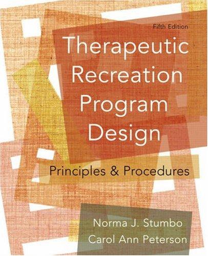 Therapeutic recreation program design