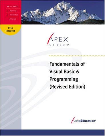 Fundamentals of Visual Basic Programming
