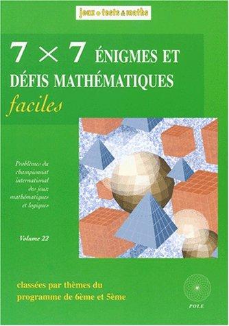 7x7 Énigmes et défis mathématiques faciles