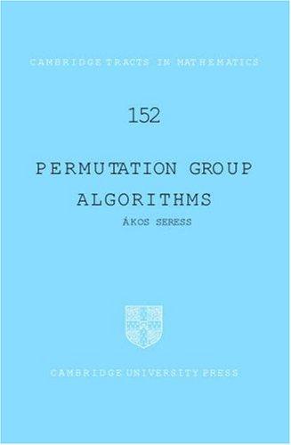 Permutation Group Algorithms