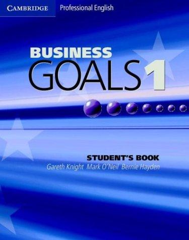 Business Goals 1 Student's Book