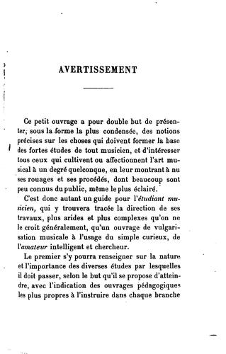 La musique et les musiciens