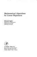 Mathematical algorithms for linear regression