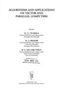 Algorithms and applications on vector and parallel computers