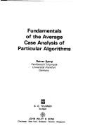 Fundamentals of the average case analysis of particular algorithms
