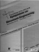 Proceedings of the 2003 ACM Symposium on Document Engineering