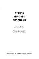 Writing efficient programs