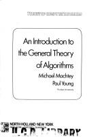 An introduction to the general theory of algorithms