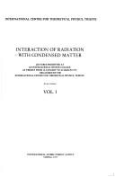 Interaction of radiation with condensed matter