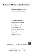 Radiation effects on solid surfaces