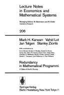 Redundancy in mathematical programming