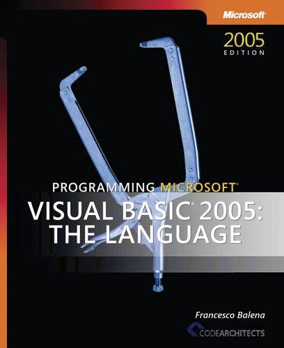 Programming Microsoft  Visual Basic  2005