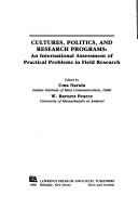 Cultures, politics, and research programs