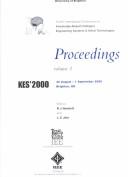 2000 4th International Conference on Knowledge-Based Intelligent Engineering Systems & Allied Technologies : 30th & 31st August, 1st September 2000, University of Brighton, Sussex, U.K.