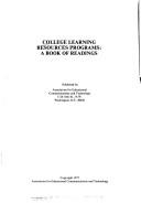 College Learning Resources Programs