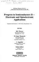 Progress in semiconductors II--electronic and optoelectronic applications