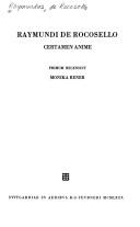 Raymundi de Rocosello Certamen anime