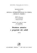 Atomic Structure and Properties of Solids (Italian Physical Society)
