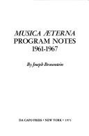 Musica AEterna, program notes