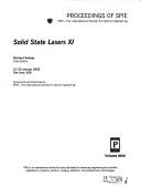 Solid State Lasers XI