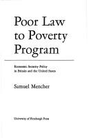 Poor law to poverty program