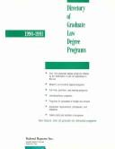 Directory of graduate law degree programs