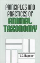 Principles and Practices of Animal Taxonomy