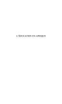 L' éducation en Afrique
