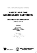 Materials for Solid State Batteries