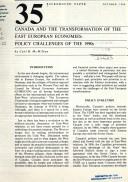 Canada and the transformation of the East European economies