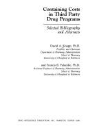 Containing costs in third party drug programs
