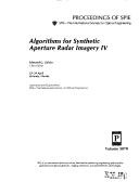 Algorithms for Synthetic Aperture Radar Imagery IV (Proceedings / Spie--The International Society for Optical En)