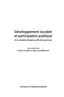 Développement durable et participation publique: de la