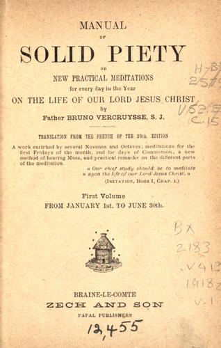 Manual of solid piety