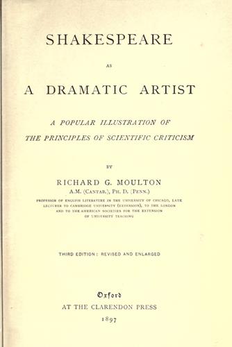 Shakespeare as a dramatic artist