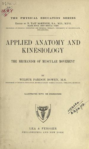 Applied anatomy and kinesiology