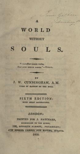 A world without souls